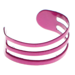 Adjustable Triple Band Toe-Ring Pink Color  #4447
