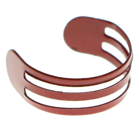 Adjustable Triple Band Toe-Ring Red Color  #4447