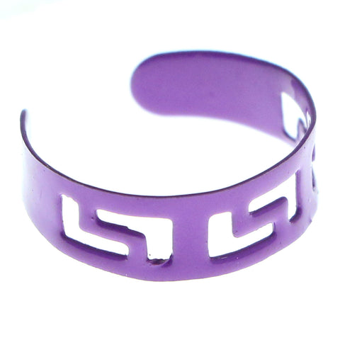 Adjustable Tribal Pattern Toe-Ring Purple Color  #4449