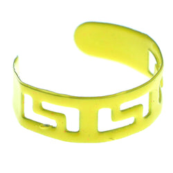 Adjustable Tribal Pattern Toe-Ring Yellow Color  #4449