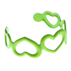 Adjustable Heart Toe-Ring Green Color  #4446