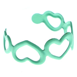 Adjustable Heart Toe-Ring Teal Color  #4446