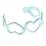 Adjustable Heart Toe-Ring White Color  #4446
