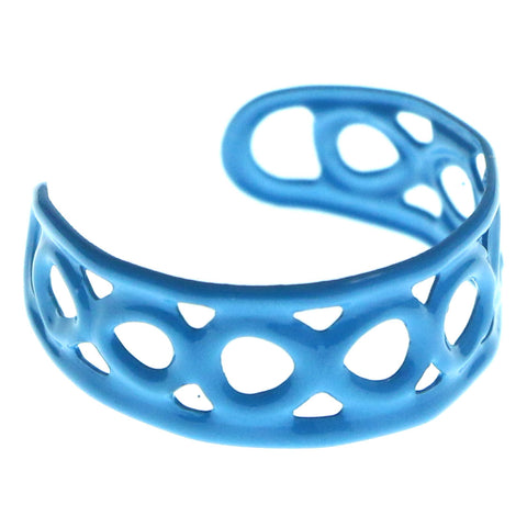 Adjustable Infinity Symbol Toe-Ring Blue Color  #4444