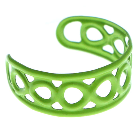 Adjustable Infinity Symbol Toe-Ring Green Color  #4444