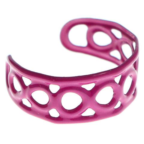 Adjustable Infinity Symbol Toe-Ring Pink Color  #4444