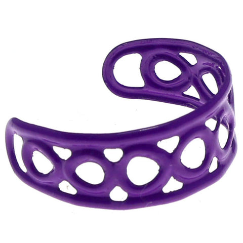 Adjustable Infinity Symbol Toe-Ring Purple Color  #4444