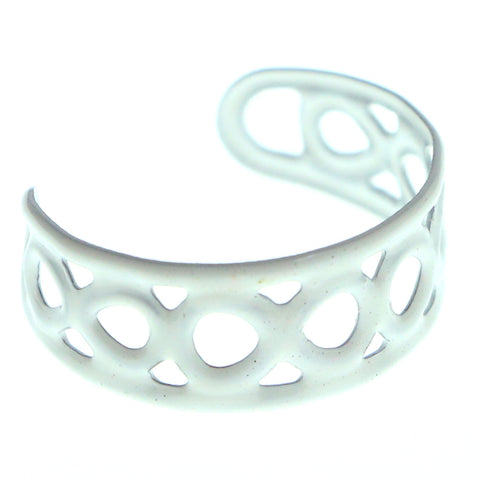 Adjustable Infinity Symbol Toe-Ring White Color  #4444