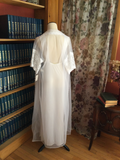 Bridal Nightgown and Sheer Gossamer Robe Set