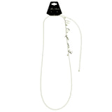 Mi Amore Hotie Adjustable Drop-Accented-Belly-Chain Silver-Tone
