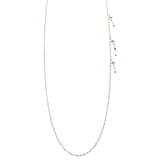 Mi Amore Flower Adjustable Drop-Accented-Belly-Chain Silver-Tone