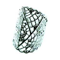 Mi Amore Sized-Ring Silver-Tone Size 7.00