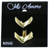 Mi Amore Sized-Ring Gold-Tone Size 7