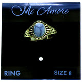 Mi Amore Sized-Ring Gold-Tone/White Size 8.00