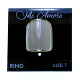 Mi Amore Sized-Ring Gold-Tone/Peach Size 7.00