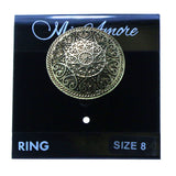 Mi Amore Sized-Ring Gold-Tone Size 8.00