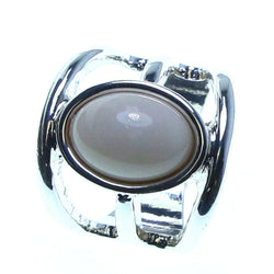 Mi Amore Sized-Ring Silver-Tone/Peach Size 8.00