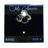 Mi Amore Sized-Ring Gold-Tone/Multicolor Size 9.00