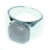 Mi Amore Sized-Ring Silver-Tone/Peach Size 8.00