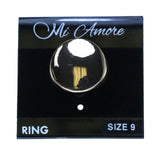 Mi Amore Sized-Ring Gold-Tone Size 9.00