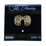 Mi Amore Sized-Ring Gold-Tone Size 10.00