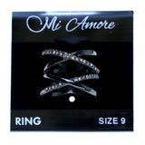 Mi Amore Sized-Ring Gray/Clear Size 9.00