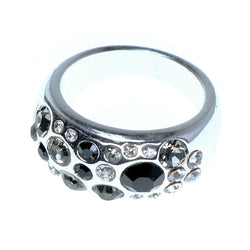 Mi Amore Sized-Ring Silver-Tone/Multicolor Size 9.00