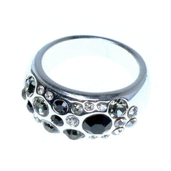 Mi Amore Sized-Ring Silver-Tone/Multicolor Size 8.00