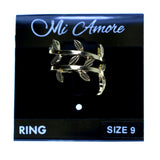 Mi Amore Sized-Ring Gold-Tone Size 9.00