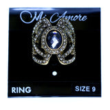 Mi Amore Sized-Ring Gold-Tone/Gray Size 9.00