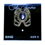 Mi Amore Sized-Ring Gold-Tone/Gray Size 8.00