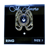 Mi Amore Sized-Ring Gold-Tone/Gray Size 7.00