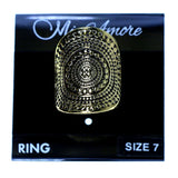 Mi Amore Sized-Ring Gold-Tone Size 7.00