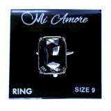 Mi Amore Sized-Ring Silver-Tone/Gray Size 9.00