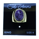 Mi Amore Sized-Ring Gold-Tone/Purple Size 9.00