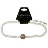 Mi Amore Choker-Necklace Silver-Tone