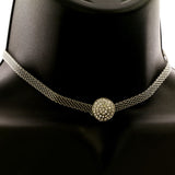 Mi Amore Choker-Necklace Silver-Tone