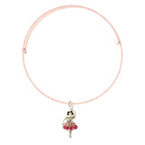 Mi Amore Woman  Dancer Choker-Necklace Pink & Multicolor