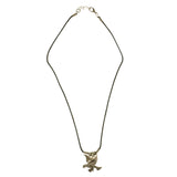 Mi Amore Bird Pendant-Necklace Silver-Tone