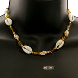 Mi Amore Shells Statement-Necklace Yellow/Multicolor