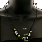 Mi Amore Flowers Statement-Necklace Multicolor/Black