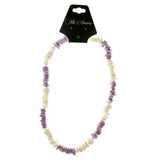 Mi Amore Statement-Necklace Purple/White
