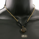 Mi Amore Pendant-Necklace Gold-Tone/Black