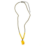 Mi Amore Pendant-Necklace Orange/Gold-Tone