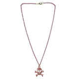 Mi Amore Skull Pendant-Necklace Pink
