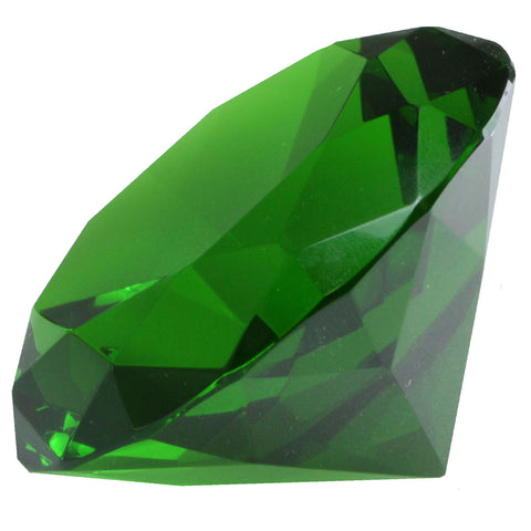 Mi Amore Crystal Jewel Shaped Decorative-Paper-Weight Green