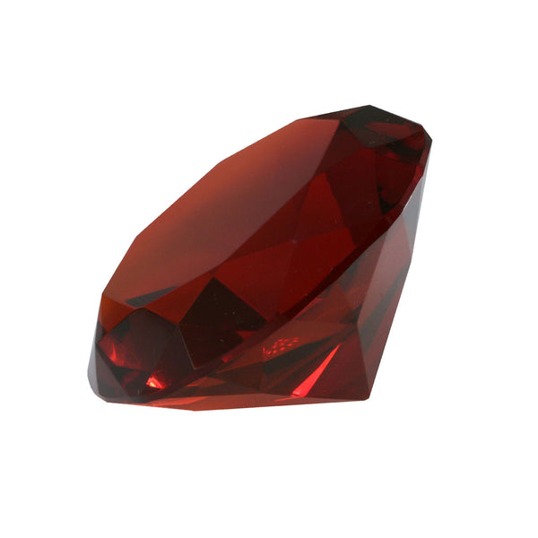 Mi Amore Crystal Jewel Shaped Decorative-Paper-Weight Red