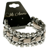 Mi Amore Adjustable Fashion-Bracelet Black/Gray