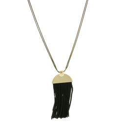 Mi Amore Brush Pendant-Necklace Gold-Tone/Black