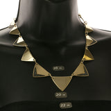 Mi Amore Glitter Bling Collar-Necklace Gold-Tone/Black